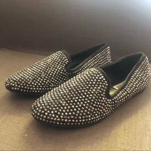 Steve Madden Studded Sparkle Caviar Loafer